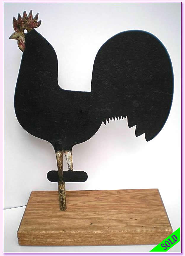 Rooster Weathervane on Stand